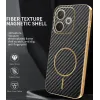 Phonesta Luxury Carbon Fiber Back Cover hoesje met MagSafe voor Oppo A5 Pro - Zwart 1