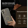 Phonesta Luxury Carbon Fiber Back Cover hoesje met MagSafe voor Oppo A5/A5m - Bruin 3