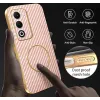 Phonesta Luxury Carbon Fiber Back Cover hoesje met MagSafe voor Oppo A5/A5m - Roze 7