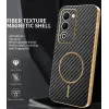 Phonesta Luxury Carbon Fiber Back Cover hoesje met MagSafe voor Oppo A5/A5m - Zwart 2