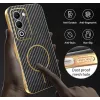 Phonesta Luxury Carbon Fiber Back Cover hoesje met MagSafe voor Oppo A5/A5m - Zwart 7