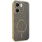 Phonesta Luxury Carbon Fiber Back Cover hoesje met MagSafe voor Oppo A5x - Bruin