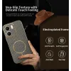 Phonesta Luxury Carbon Fiber Back Cover hoesje met MagSafe voor Oppo A5x - Bruin 2