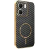 Phonesta Luxury Carbon Fiber Back Cover hoesje met MagSafe voor Oppo A5x - Zwart 0
