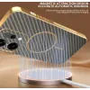 Phonesta Luxury Carbon Fiber Back Cover hoesje met MagSafe voor Oppo Reno14 - Bruin 5