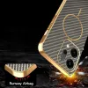 Phonesta Luxury Carbon Fiber Back Cover hoesje met MagSafe voor Oppo Reno14 - Bruin 7