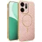 Phonesta Luxury Carbon Fiber Back Cover hoesje met MagSafe voor Oppo Reno14 - Roze