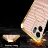 Phonesta Luxury Carbon Fiber Back Cover hoesje met MagSafe voor Oppo Reno14 - Roze 7