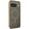 Phonesta Luxury Carbon Fiber Back Cover hoesje met MagSafe voor Google Pixel 10 - Bruin 0