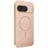 Phonesta Luxury Carbon Fiber Back Cover hoesje met MagSafe voor Google Pixel 10 - Roze
