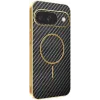 Phonesta Luxury Carbon Fiber Back Cover hoesje met MagSafe voor Google Pixel 10 - Zwart 0