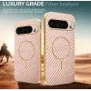 Phonesta Luxury Carbon Fiber Back Cover hoesje met MagSafe voor Google Pixel 10 Pro - Roze 3