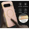 Phonesta Luxury Carbon Fiber Back Cover hoesje met MagSafe voor Google Pixel 10 Pro - Roze 7