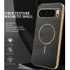 Phonesta Luxury Carbon Fiber Back Cover hoesje met MagSafe voor Google Pixel 10 Pro XL - Zwart 1