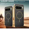 Phonesta Luxury Carbon Fiber Back Cover hoesje met MagSafe voor Google Pixel 10 Pro XL - Zwart 3