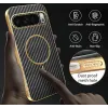 Phonesta Luxury Carbon Fiber Back Cover hoesje met MagSafe voor Google Pixel 10 Pro XL - Zwart 7