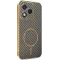 Phonesta Luxury Carbon Fiber Back Cover hoesje met MagSafe voor HONOR 400 Lite - Bruin