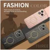 Phonesta Luxury Carbon Fiber Back Cover hoesje met MagSafe voor HONOR 400 Lite - Bruin 8