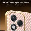 Phonesta Luxury Carbon Fiber Back Cover hoesje met MagSafe voor HONOR 400 Lite - Roze 7