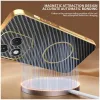 Phonesta Luxury Carbon Fiber Back Cover hoesje met MagSafe voor HONOR 400 Lite - Zwart 4