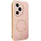 Phonesta Luxury Carbon Fiber Back Cover hoesje met MagSafe voor HONOR 400 Pro - Roze