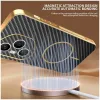 Phonesta Luxury Carbon Fiber Back Cover hoesje met MagSafe voor HONOR 400 Pro - Zwart 4