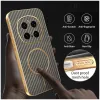 Phonesta Luxury Carbon Fiber Back Cover hoesje met MagSafe voor HONOR Magic7 Pro - Bruin 5