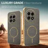 Phonesta Luxury Carbon Fiber Back Cover hoesje met MagSafe voor OnePlus 13 - Bruin 4