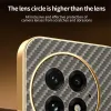 Phonesta Luxury Carbon Fiber Back Cover hoesje met MagSafe voor OnePlus 13 - Bruin 5