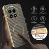 Phonesta Luxury Carbon Fiber Back Cover hoesje met MagSafe voor OnePlus 13 - Bruin 6