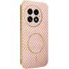 Phonesta Luxury Carbon Fiber Back Cover hoesje met MagSafe voor OnePlus 13 - Roze 0