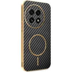 Phonesta Luxury Carbon Fiber Back Cover hoesje met MagSafe voor OnePlus 13 - Zwart