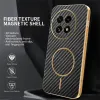 Phonesta Luxury Carbon Fiber Back Cover hoesje met MagSafe voor OnePlus 13 - Zwart 2