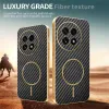 Phonesta Luxury Carbon Fiber Back Cover hoesje met MagSafe voor OnePlus 13 - Zwart 4