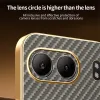 Phonesta Luxury Carbon Fiber Back Cover hoesje met MagSafe voor OnePlus Nord 4 - Bruin 5
