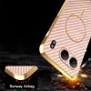 Phonesta Luxury Carbon Fiber Back Cover hoesje met MagSafe voor OnePlus Nord 4 - Roze 7