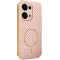 Phonesta Luxury Carbon Fiber Back Cover hoesje met MagSafe voor Oppo Reno13 - Roze
