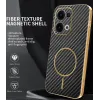 Phonesta Luxury Carbon Fiber Back Cover hoesje met MagSafe voor Oppo Reno13 - Zwart 1