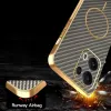 Phonesta Luxury Carbon Fiber Back Cover hoesje met MagSafe voor Oppo Reno13 Pro - Bruin 7