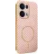 Phonesta Luxury Carbon Fiber Back Cover hoesje met MagSafe voor Oppo Reno13 Pro - Roze