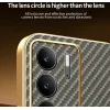 Phonesta Luxury Carbon Fiber Back Cover hoesje met MagSafe voor Realme 14x / C75 - Bruin 5