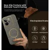 Phonesta Luxury Carbon Fiber Back Cover hoesje met MagSafe voor Realme GT 7 Pro - Bruin 2