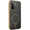 Phonesta Luxury Carbon Fiber Back Cover hoesje met MagSafe voor Realme GT 7 Pro - Zwart