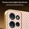 Phonesta Luxury Carbon Fiber Back Cover hoesje met MagSafe voor Motorola Edge 50 - Roze 5