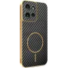 Phonesta Luxury Carbon Fiber Back Cover hoesje met MagSafe voor Motorola Edge 50 - Zwart 0
