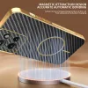 Phonesta Luxury Carbon Fiber Back Cover hoesje met MagSafe voor Motorola Edge 50 - Zwart 1
