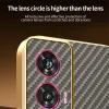 Phonesta Luxury Carbon Fiber Back Cover hoesje met MagSafe voor Motorola Edge 50 Fusion - Bruin 5