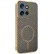 Phonesta Luxury Carbon Fiber Back Cover hoesje met MagSafe voor Motorola Edge 60 Neo/Edge 50 Neo / ThinkPhone 25 - Bruin
