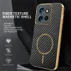 Phonesta Luxury Carbon Fiber Back Cover hoesje met MagSafe voor Motorola Edge 60 Neo/Edge 50 Neo / ThinkPhone 25 - Zwart 3