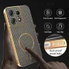 Phonesta Luxury Carbon Fiber Back Cover hoesje met MagSafe voor Motorola Edge 50 Pro - Bruin 6